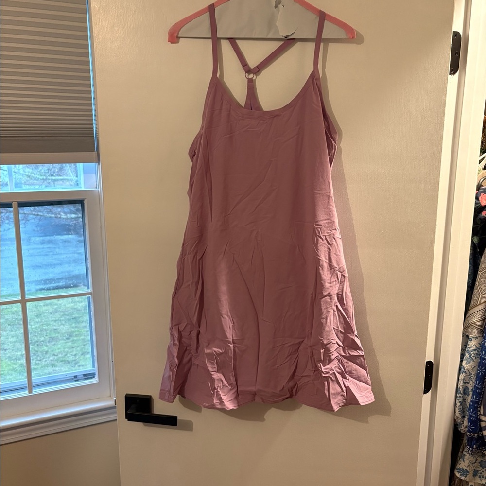Outdoor Voices Mauve Spaghetti Strap Sundress